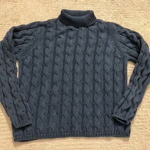 Vintage L.L. Bean cable neck turtleneck sweater
